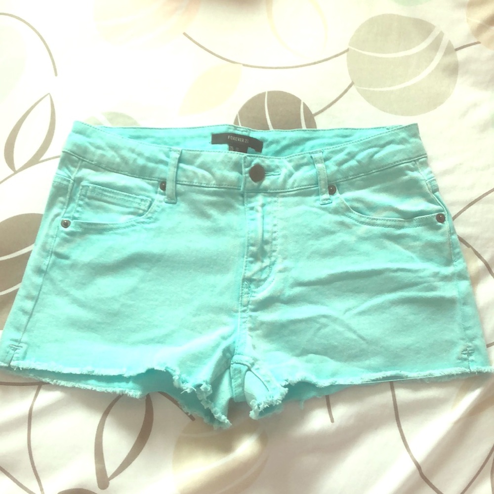 Turquoise shorts